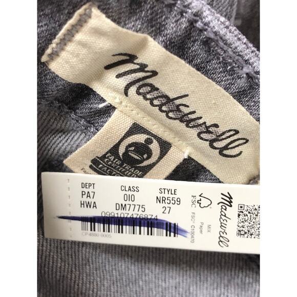 Madewell The Curvy '90s Straight Jean Hallandale Wash NWT 27 - Picture 5 of 7